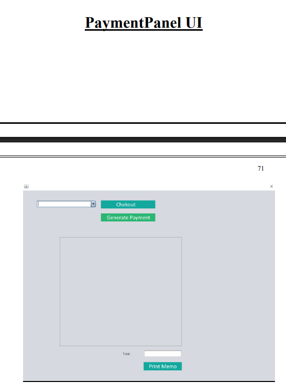 Payment Screen